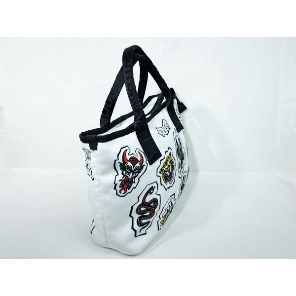 HYDROGEN ハイドロゲン 303900 WHITE TATTOO TOTE BAG ロゴ入り HYDROGEN ハイドロゲン 303900 WHITE TATTOO TOTE BAG ロゴ入り