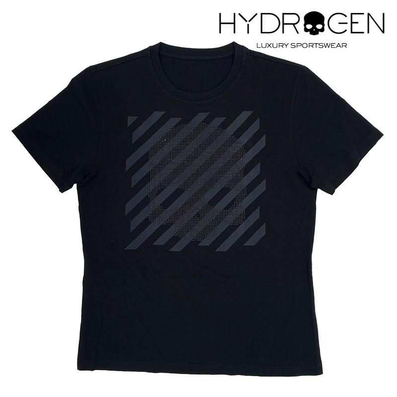 HYDROGEN（ハイドロゲン） 少し難有り ストライプ地 ブラックビーズ