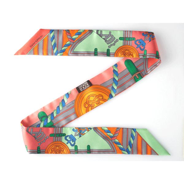 HERMES（エルメス） 061729 S02 GRANDE TENUE TWILLY SCARF ロゴ入り 