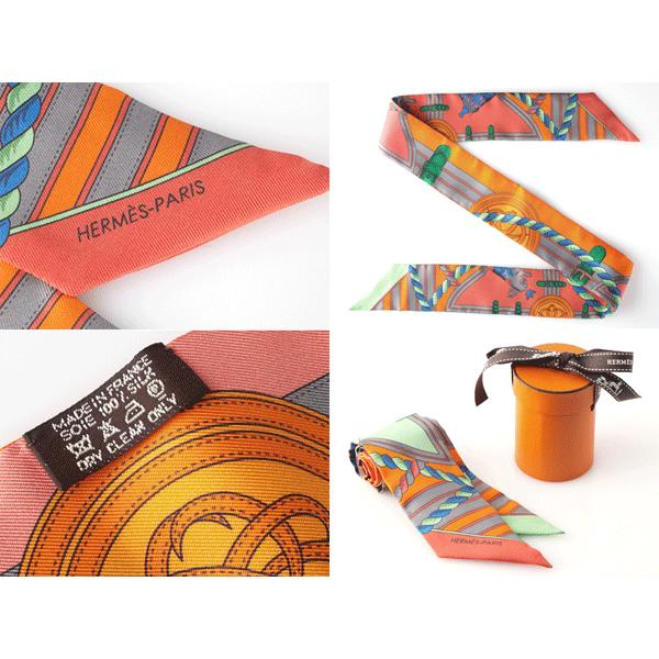 HERMES（エルメス） 061729 S02 GRANDE TENUE TWILLY SCARF ロゴ入り 