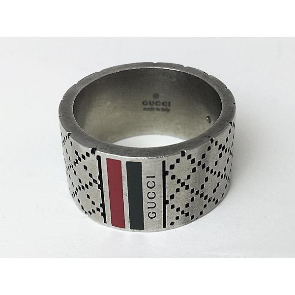 GUCCI グッチ リング 295674 J89L0 8518 ウェビングライン ロゴ GUCCI グッチ リング 295674 J89L0 8518 ウェビングライン ロゴ