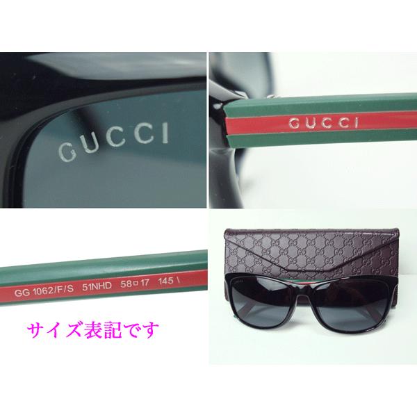 GUCCI グッチ サングラス 343851 J1691 1065 ロゴ入り グリーン X レッド X グリーン ウェビングライン テンプル  ウエリントン サングラス｜perlei｜02