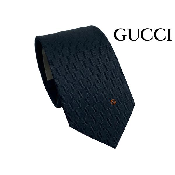 グッチ ネクタイ GUCCI 324859 4B002 4968 ATTON ブルー系地 G柄 ＋ ホースビット柄 ネクタイ :OGN-044