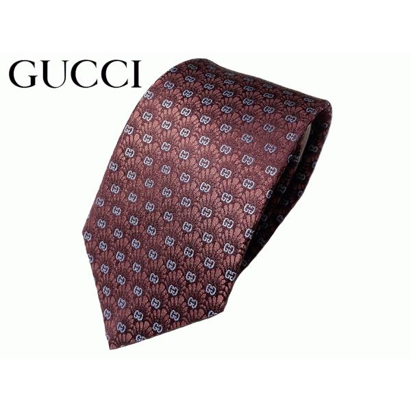 グッチ ネクタイ GUCCI 624063 4E002 6472 ホルドー系地 ライトブルー系 GG柄 ナロー ネクタイ