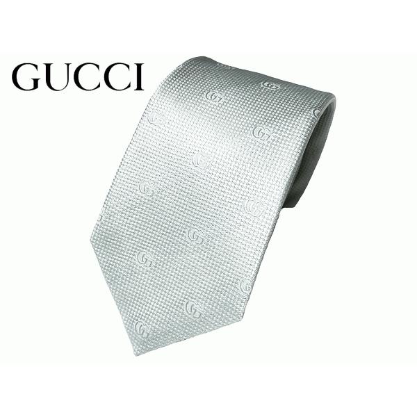 グッチ ネクタイ GUCCI 626228 4E002 3900 RUNNAGE ライトグリーン系 織り柄地 GG柄 ナロー ネクタイ