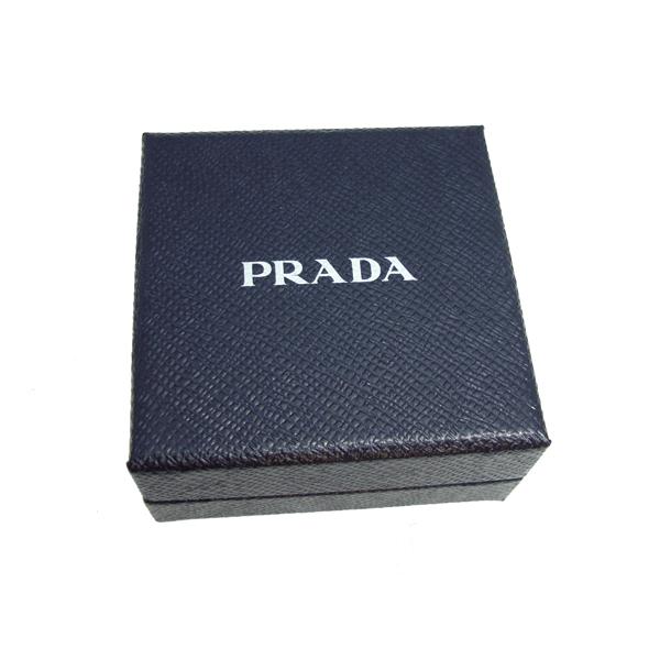 PRADA（プラダ） キーホルダー PRADA 2PS021 NERO ブラックXシルバー