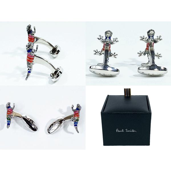 Paul Smith ポールスミス M1A CUFF FGECKO ロゴ入り マルチカラーX 