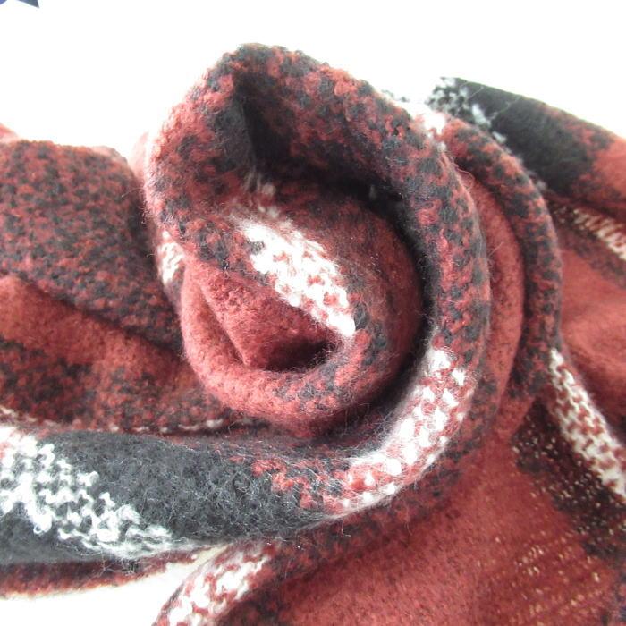 大判ストール マフラー チェック ストール 大判 厚手 あったか 柔らか