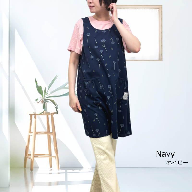 エプロン かぶるだけ ショート丈 夏 夏用 涼しい かぶり 薄手 おしゃれ