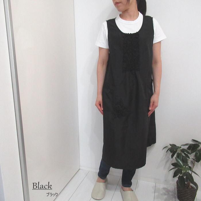 ナイロン エプロン かぶり チュニックエプロン 母の日