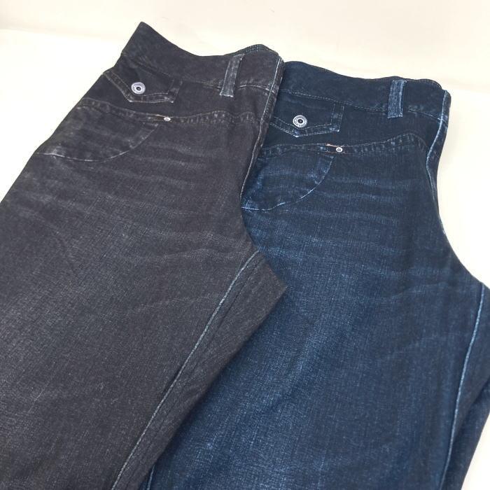 リバーシブル パンツ スリムパンツ ウエストゴム ストレッチ 2way 