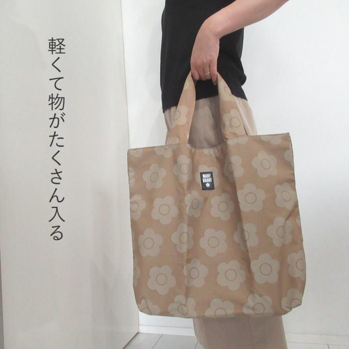 MARY QUANT マリークヮント エコバッグ 大容量 ファスナー付き MARY QUANT マリークヮント エコバッグ 大容量 ファスナー付き