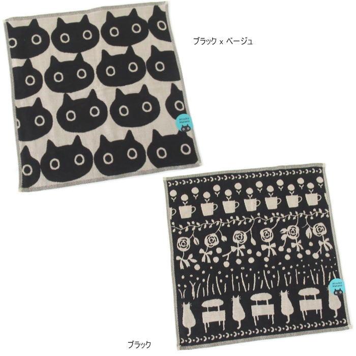 Atsuko Matano（アツコマタノ） タオル ハンカチ 猫柄グッズ ハンド