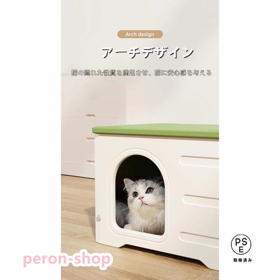 ペットハウス キャットハウス 屋外 防寒 防雨 換気 71TtKrg6A5L._UF894,1000_QL80_.jpg