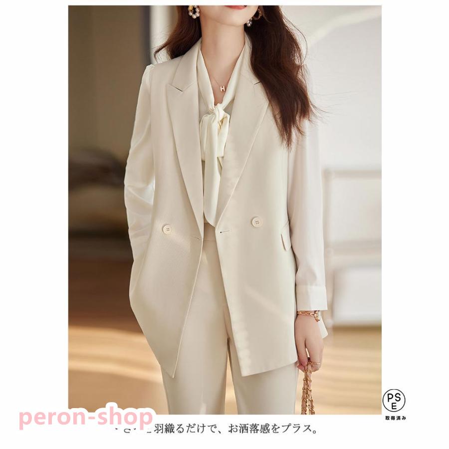 レディース ロングジャケット パンツスーツ ジレ スラックス レディース ロングジャケット パンツスーツ ジレ スラックス