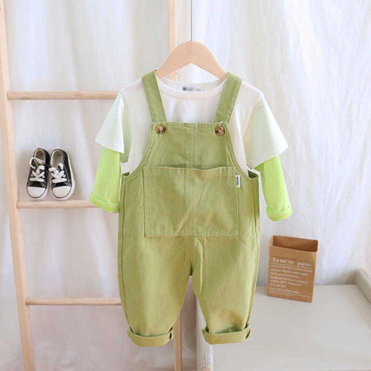 レビュー高評価の商品! オーバーオール 子供服 サロペット 80cm 女の子 90 長ズボン 85cm シンプル コットン キッズ オールインワン ベビー パンツ 綿 男の子 子ども服 オーバーオール 80cm