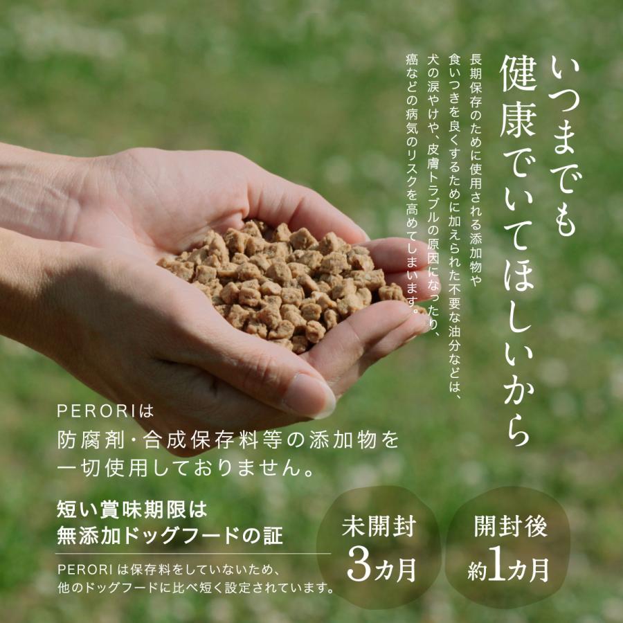 PERORI ドッグフード 無添加 国産 ペロリ 馬肉 通常粒 1Kg入り×3袋