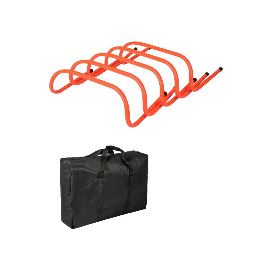 FELI トレーニングハードル ミニハードル 5本セット 収納バッグ付き フィジカル 体力 筋力 強化 サッカー フットサル 陸上 高さ15cm オレンジ |  | 08