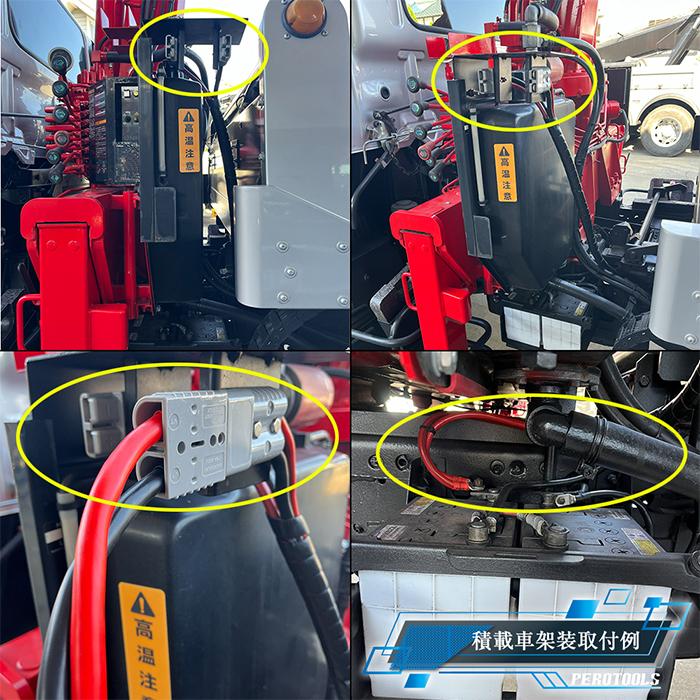 バッテリー プラグインジャンプケーブル ブースターケーブル 1000A 12V/24V対応 軽量 プロ仕様 45度クランプ ロングケーブル ハーネスx2本 大型トラック対応の画像