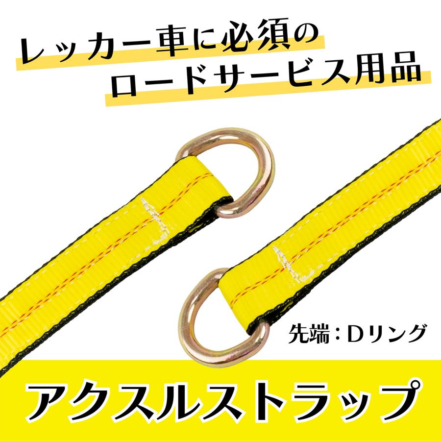 アクスルストラップ Dリング ストラップ ベルト スリング 2本セット 極