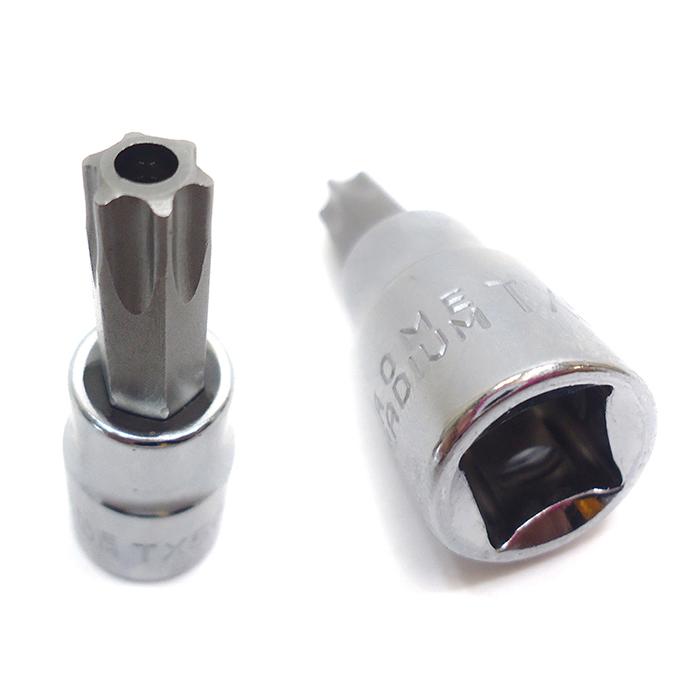 5角 6角 いじり止め付きトルクスビットソケット＆E型トルクスソケット