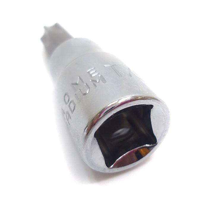 いじり止め付きトルクスビットソケット＆E型トルクスソケットセット