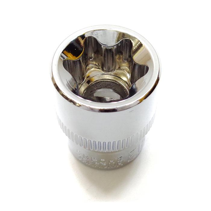 いじり止め付きトルクスビットソケット＆E型トルクスソケットセット