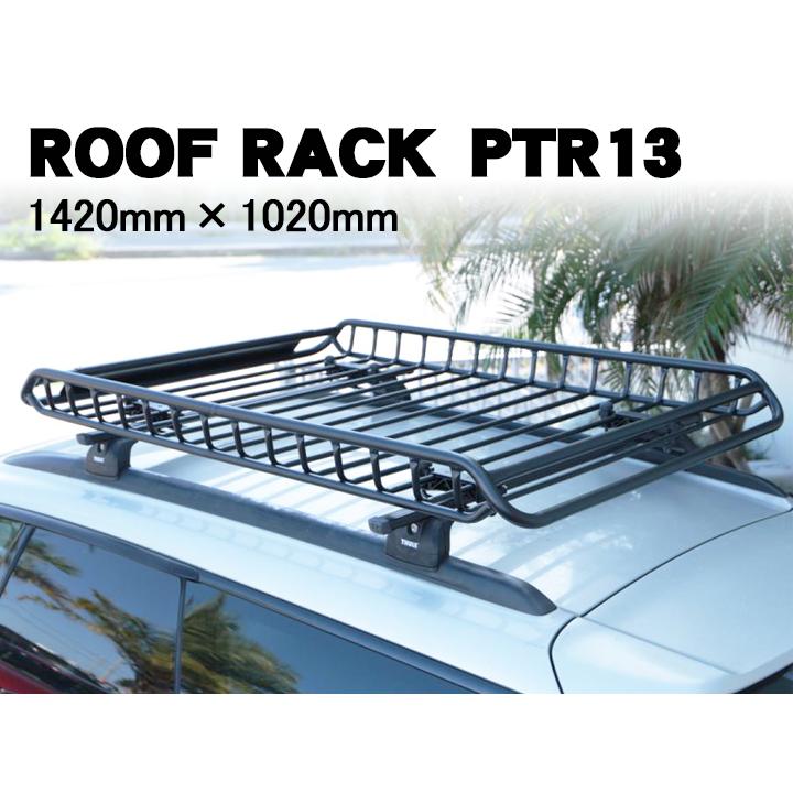 ルーフマウント カーゴラック 鉄製 ブラック 黒 ルーフラック ルーフ  