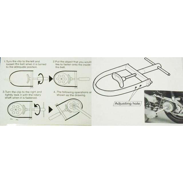U字型 プーリーホールドレンチ オートバイ バイク プーリー フライホイール 共回り防止 回り止め プーリーホルダー 工具 60日保証付 レターパック発送 |  | 02