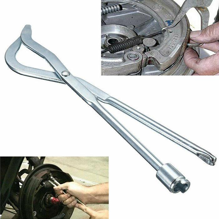 ブレーキシュースプリングプライヤー ブレーキスプリングツール ドラムブレーキ シューリターンスプリング 脱着 工具 1年保証付 メール便発送