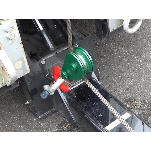 スナッチブロック 4トン ブロック滑車 フック式 スイベルタイプ