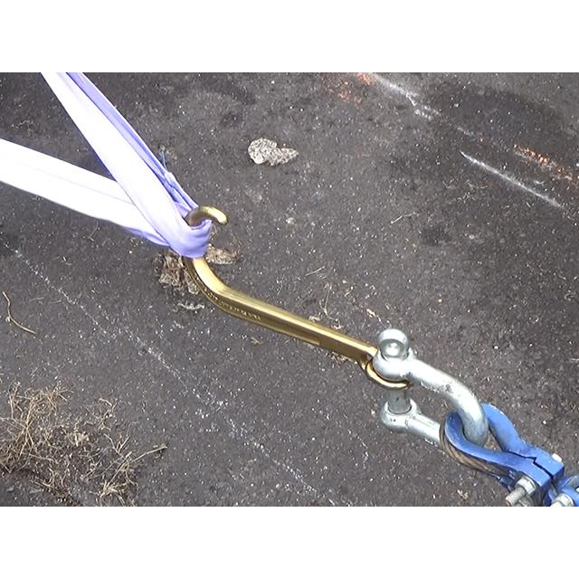 Jフック リング付 15インチ 牽引フック 牽引チェーン用