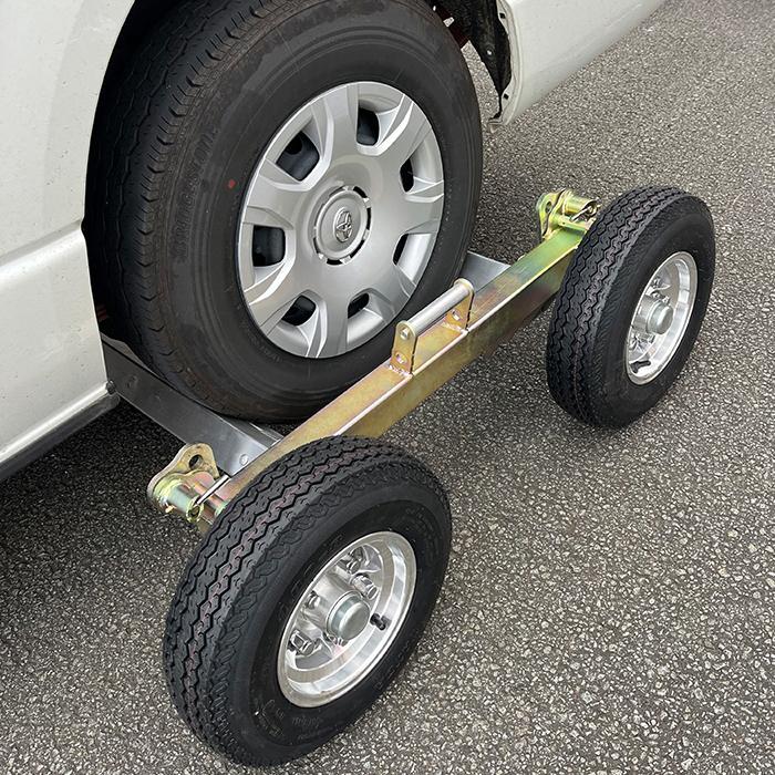 SSドーリー 4.80-8C ジャパン仕様 普通車 軽自動車 乗用車 故障車 搬送 ドーリー 車両移動 レッカー車 レッカー用品 ロードサービス レッカードーリー 新品未使 |  | 11