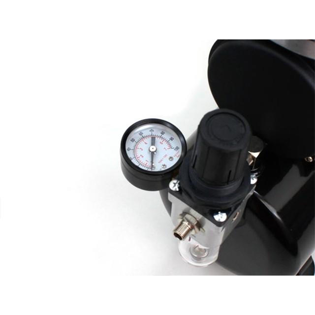 エアブラシ用オイルレス式ミニエアーコンプレッサーキット 3L ダブル