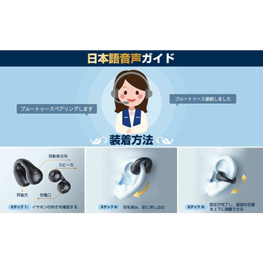 ワイヤレスイヤホン イヤーカフ イヤホン 耳を塞がない ワイヤレスイヤホン イヤーカフ イヤホン 耳を塞がない