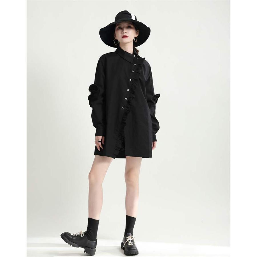 ロングシャツ チュニック ワイシャツ ロング丈 シャツ ロングシャツ チュニック ワイシャツ ロング丈 シャツ