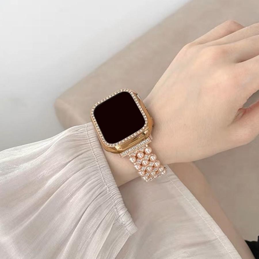 Apple Watch ベルト　パール　ヴィクトリアエマーソン　ベージュ Apple Watch ベルト パール ヴィクトリアエマーソン ベージュ