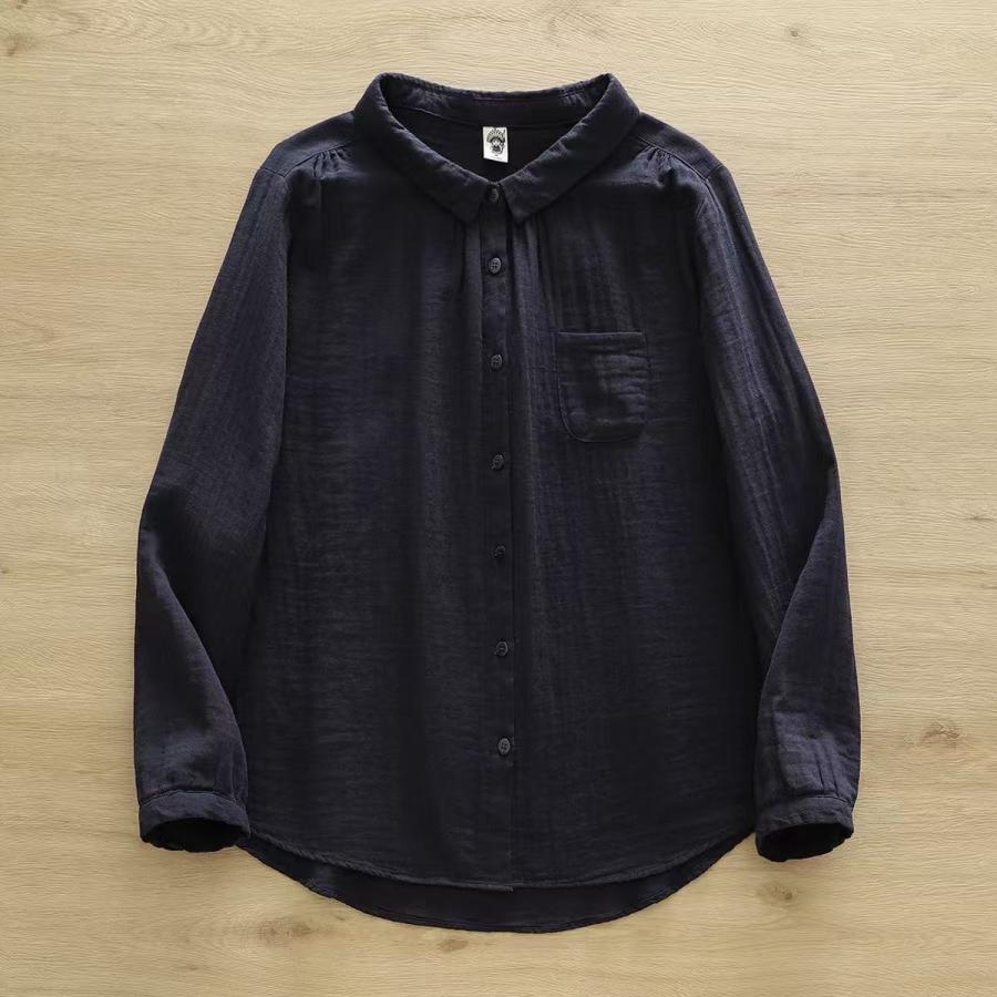 181 45R 45rpm 二重ガーゼ シャツ ブラウス トップス 新色入荷】ガーゼ シャツ 2重ガーゼ シャツブラウス レディース