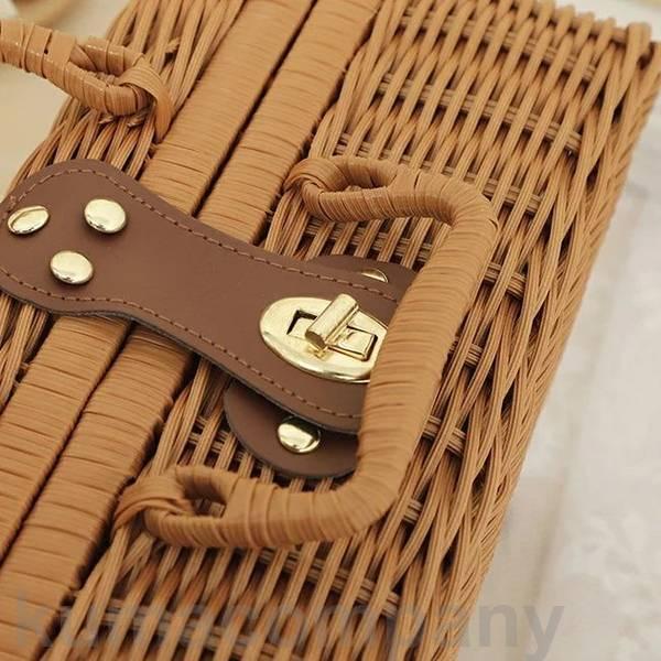 カゴ バスケット 籠 ラタン 小物入れ 収納 古道具 アンティーク