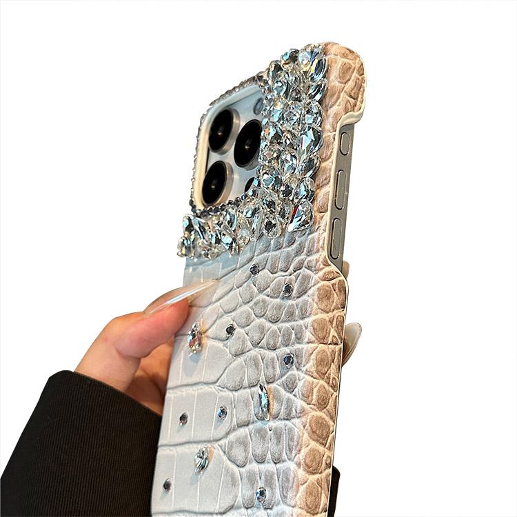 iPhone16 ケース クロコダイル調 ハードケース PUレザー iPhone16 ケース クロコダイル調 ハードケース PUレザー