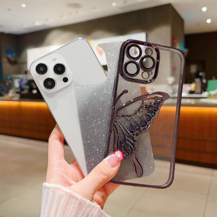 iPhoneケース ラメ 3D 蝶 iphone15ケース スマホケース iPhoneケース ラメ 3D 蝶 iphone15ケース スマホケース