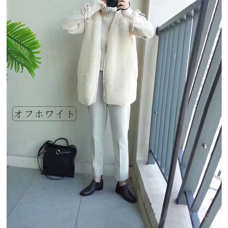 フェイクファー ベスト レディース ノーカラー レイヤード 羽織り 秋 冬 ボア ベスト ジレ コート アウター 秋冬 ボアアウター ファーベスト ロングベスト ジャ フェイクファー ベスト レディース ノーカラー レイヤード