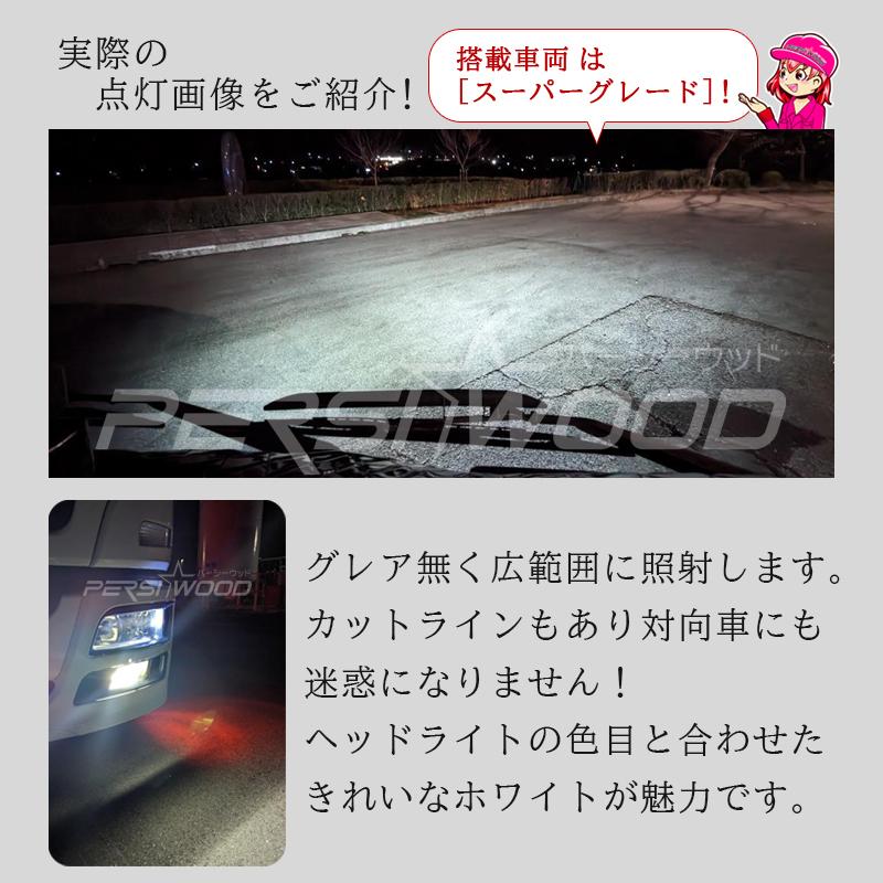 H3 LED フォグランプ バルブ 24V 12V LED 爆光 ホワイト イエロー ショート 6500K 3200lm 車検対応 両面発光 高輝度 2本セット cn-16 | PERSI WOOD | 03
