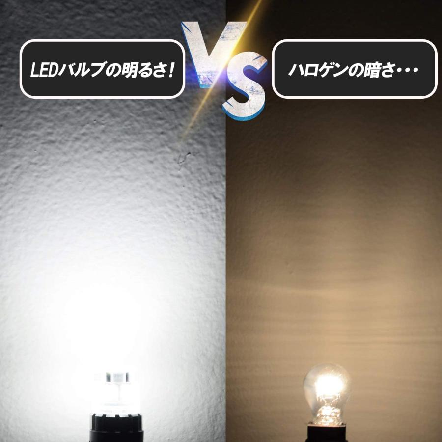 T16 LED バックランプ 爆光 拡散 バルブ ライト 12V ホワイト 2個セット 明るい cn-7 | PERSI WOOD | 10