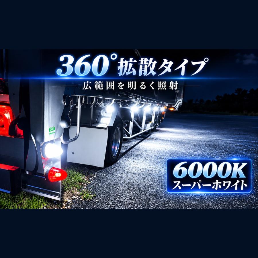 PERSI WOOD（パーシーウッド） S25 LED シングル 爆光 10個 24V led