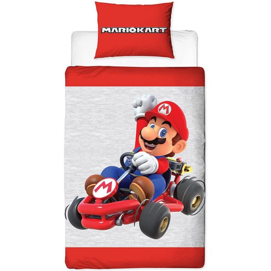 (スーパーマリオブラザーズ) Super Mario オフィシャル商品 キッズ・子供 クローズアップ 掛け布団カバー・枕カ