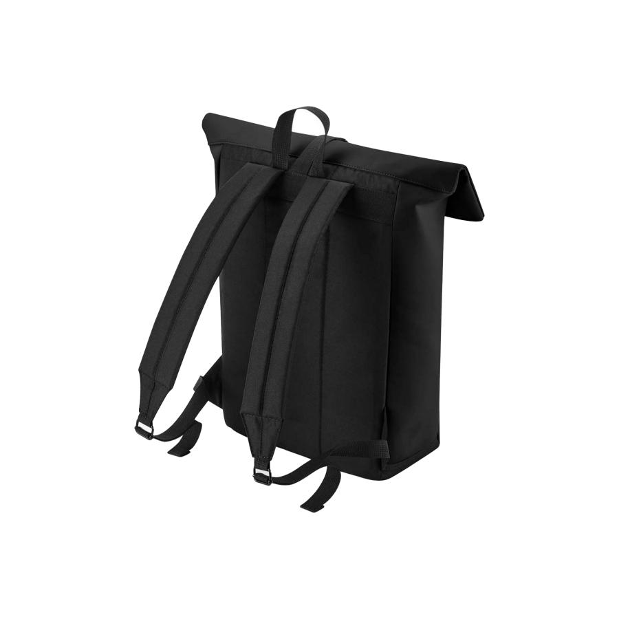(バッグベース) Bagbase ロールトップ PU バックパック リュックサック BC5125 (ブラック)_1