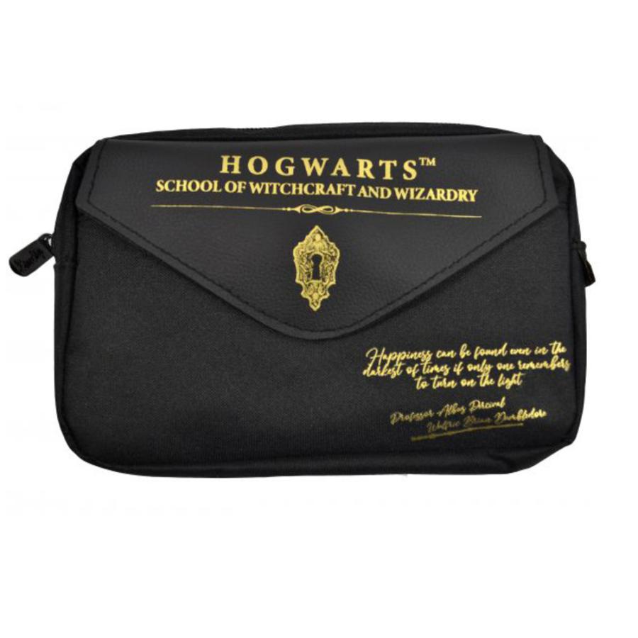 (ハリー・ポッター) Harry Potter オフィシャル商品 ホグワーツ ペンケース 筆入れ ペンシルケース BS3034 (ブラック utbs303413390393