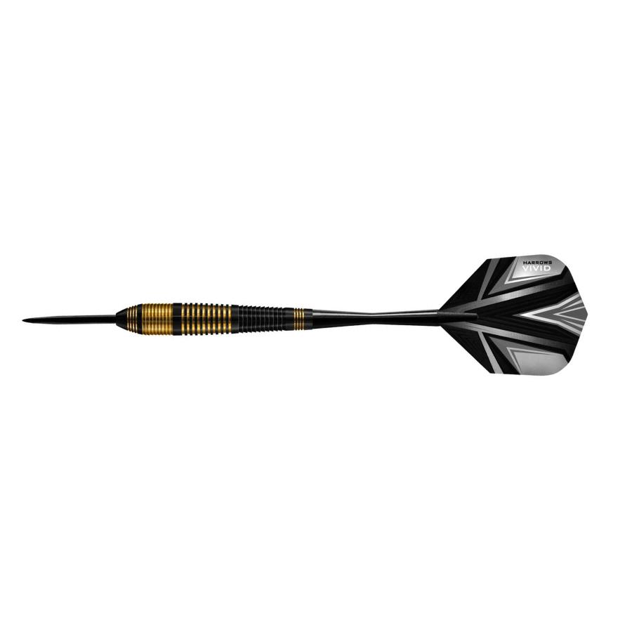 (ハローズ) Harrows Vivid ブラスダーツ ダーツ (3本組) CS484 (ブラック/ブラス/グレー) |  | 08