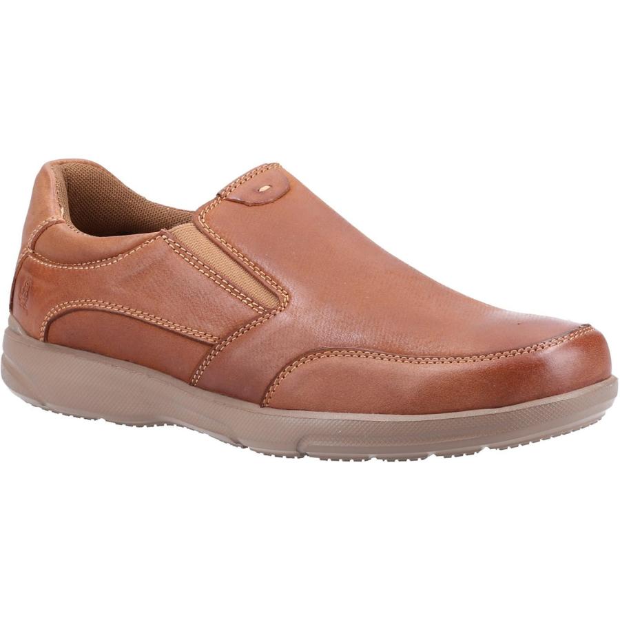 ハッシュパピー) Hush Puppies メンズ Aaron スリッポン レザー 